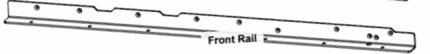 36" Front Rail for Industrial Series II