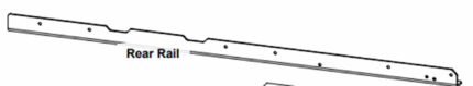 52" Rear Rail for Industrial Series II