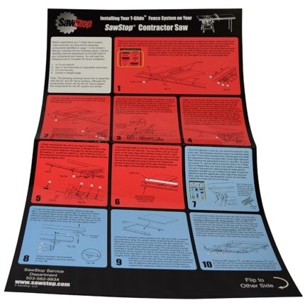 Contractor Saw Fence System Installation Poster