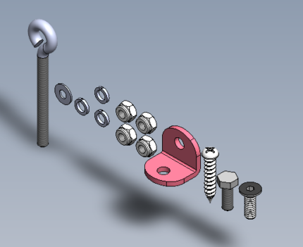 Hardware Kit for Support Leg Assembly for TSG-FDC