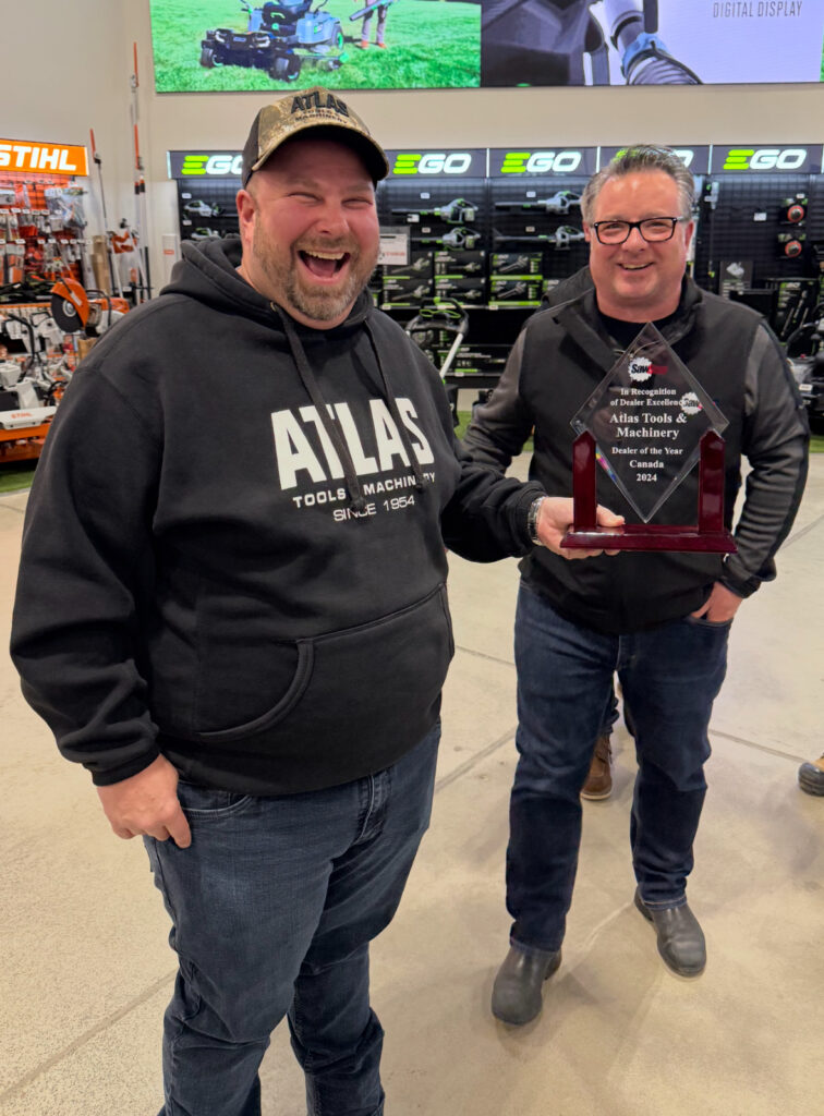 SawStop Names Atlas Tools & Machinery Canadian Dealer of the Year