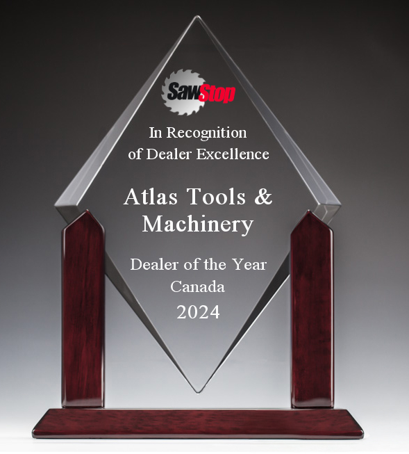 SawStop Dealer of the Year award for Canada