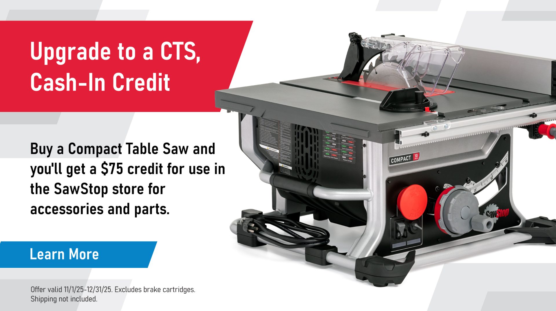 Upgrade to a CTS, Cash-In Credit